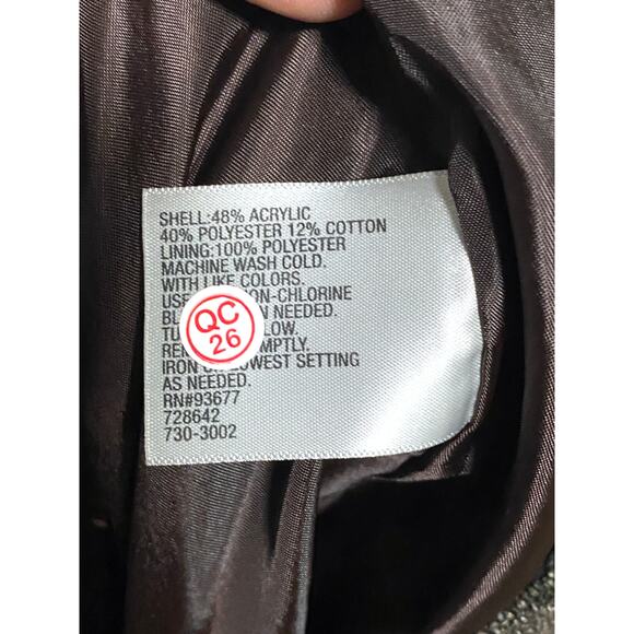 Worthington Brown Skirt Womens 10P 10 Petite Acrylic Blend Career Modest - Picture 9 of 9